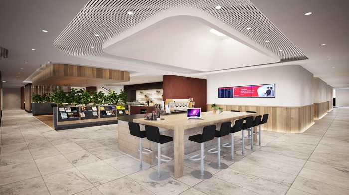 Artist Impression: Qantas Perth Business Lounge 